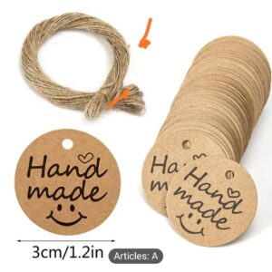 Etiquettes hand made ronde