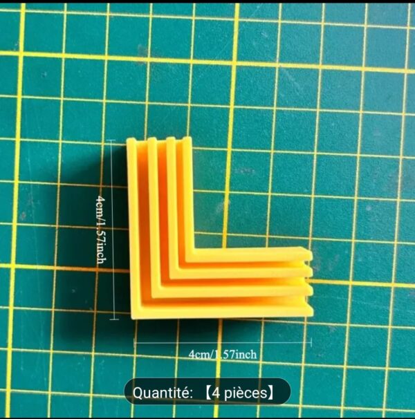 Set de 4 Pinces d’Angle 90° pour Collage