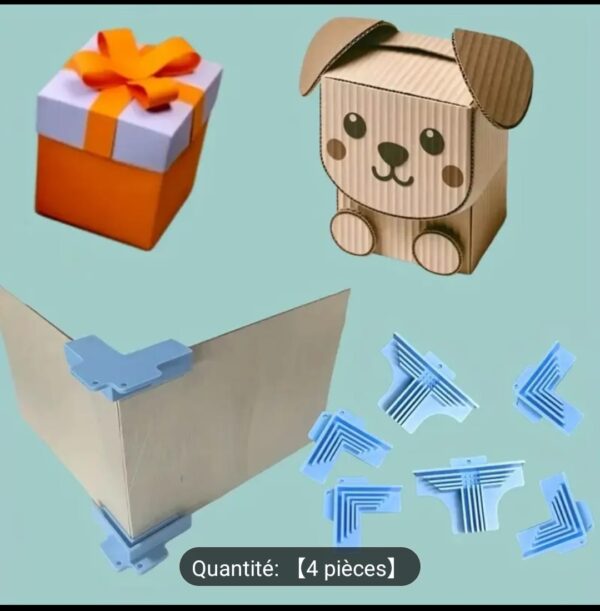 Set de 4 Pinces d’Angle 90° pour Collage