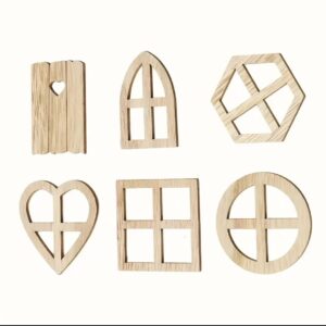 Pièces de découpes en bois miniatures