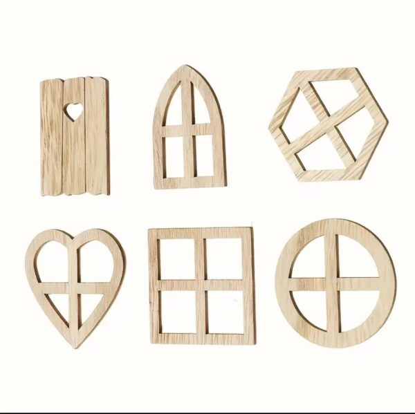 Pièces de découpes en bois miniatures