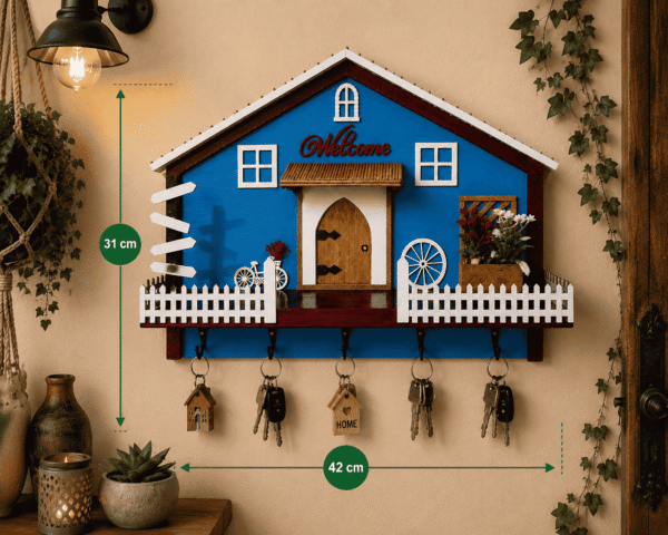 Porte-clés mural maison