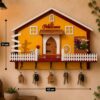 Porte-clés mural maison